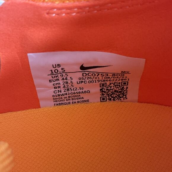 Nike Phantom GT2 Elite SG-Pro AC Men 10.5 Orange Soccer Cleats DC0753-809 main image 7